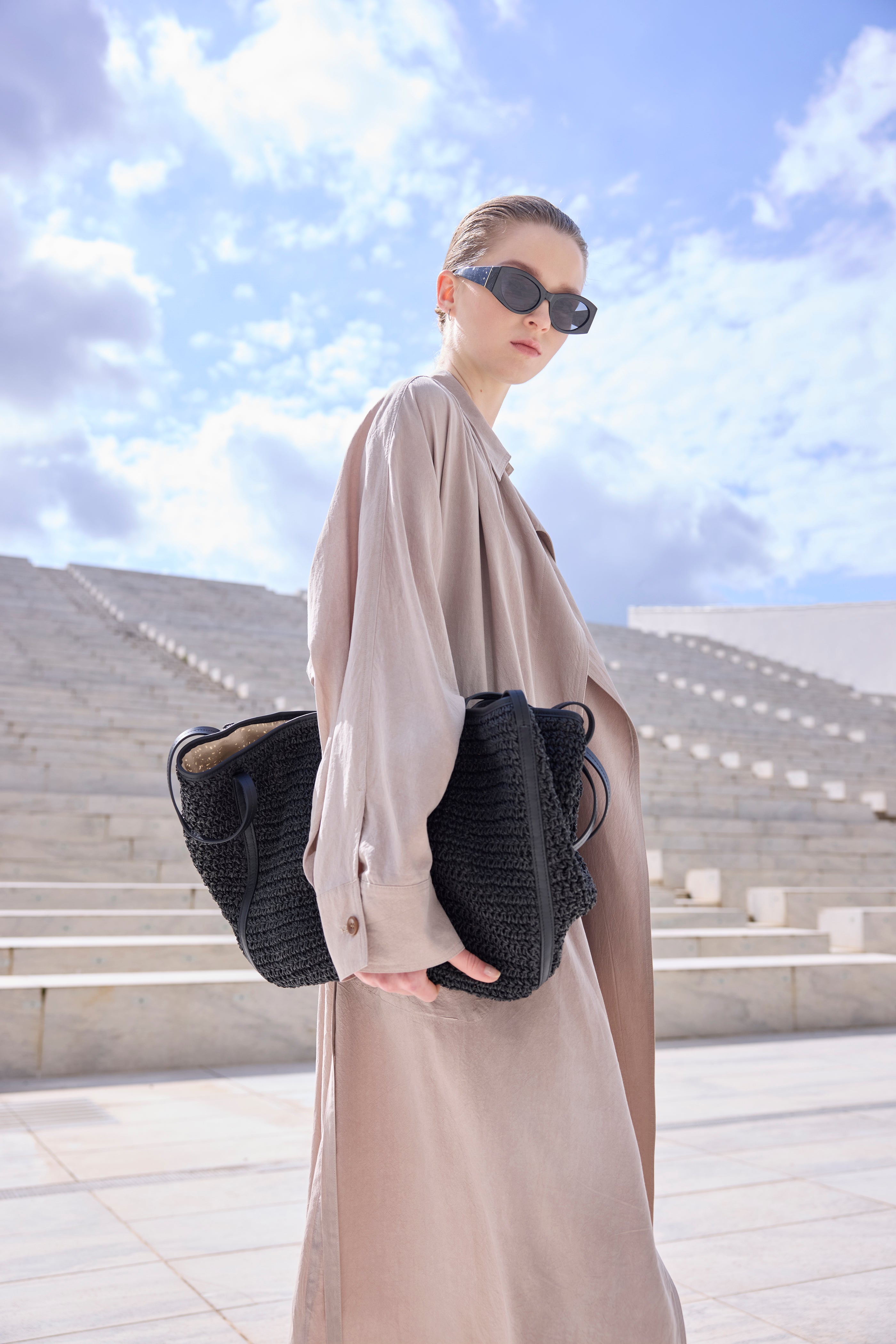 Trench leggero beige