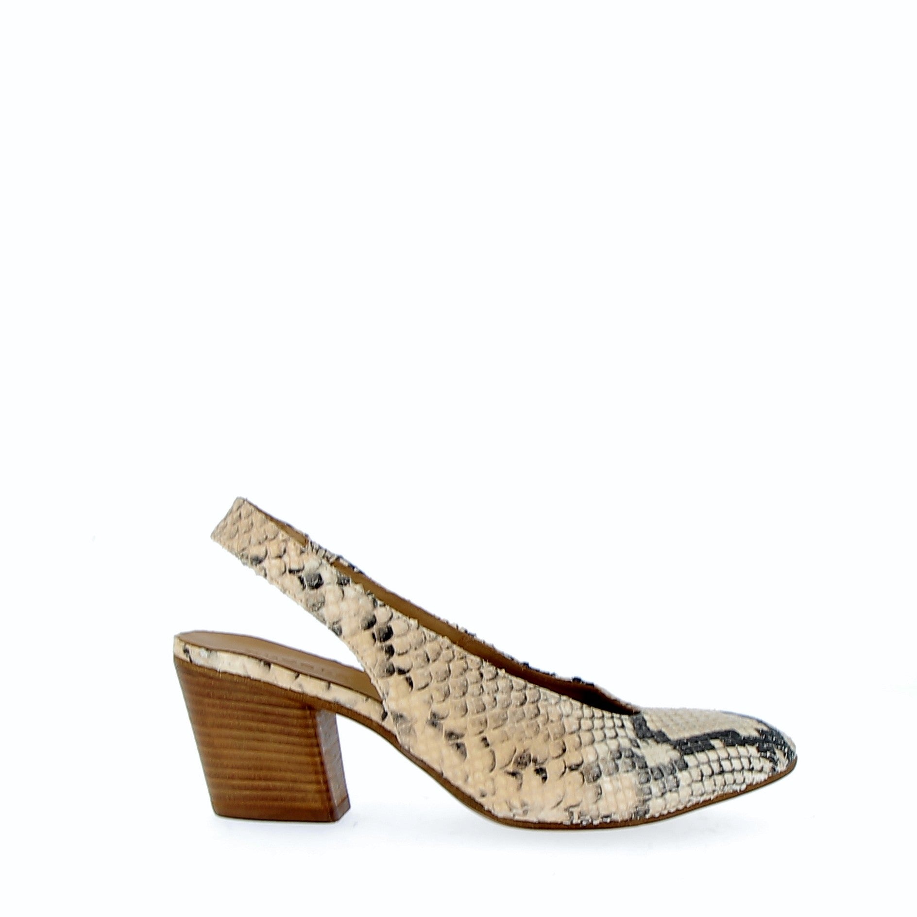 Chanel medium heel Phard color python finish