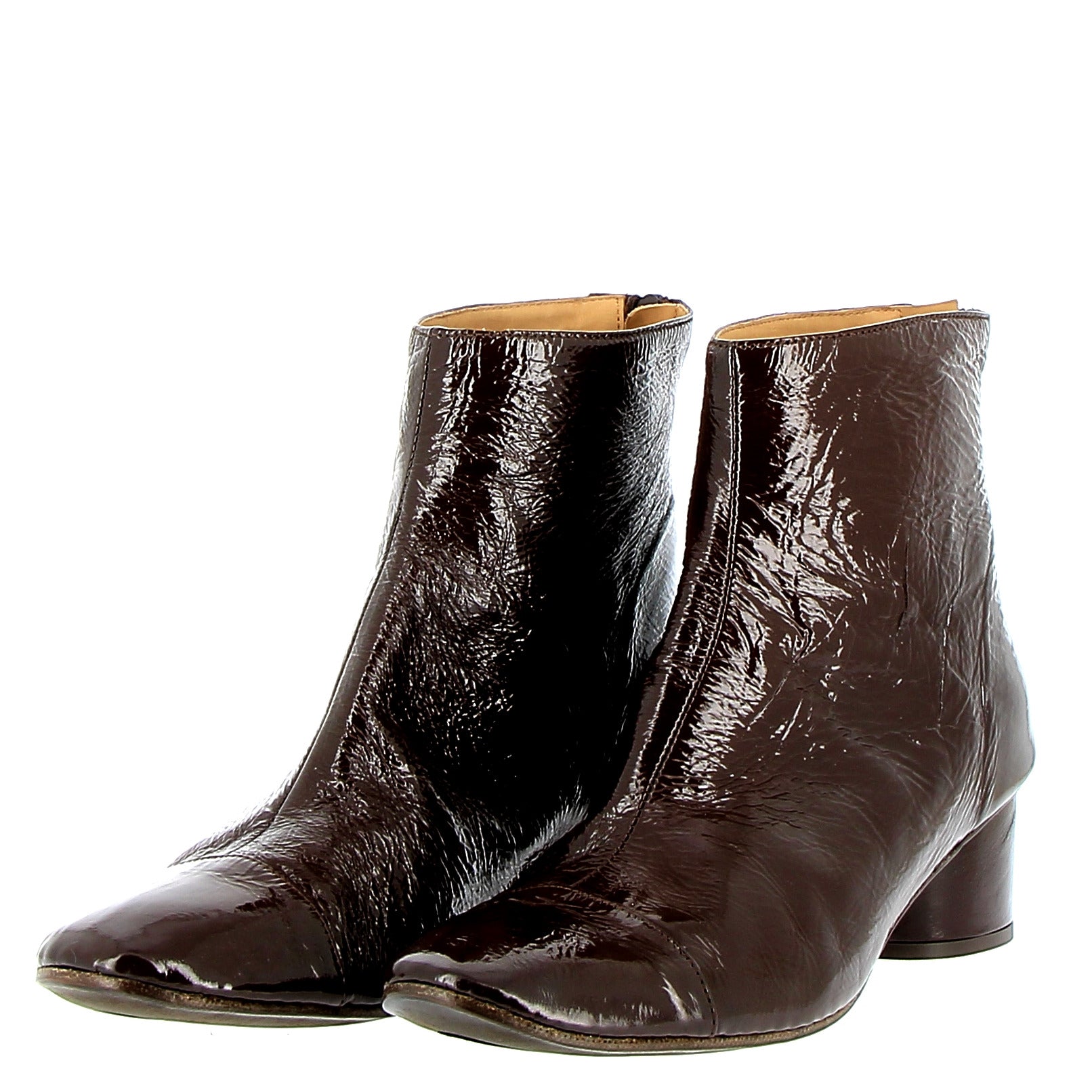 Ankle boot in Chocolate naplack