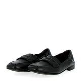Soft moccasin in black nappa leather