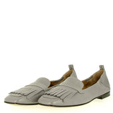 Soft moccasin in mauve nappa leather
