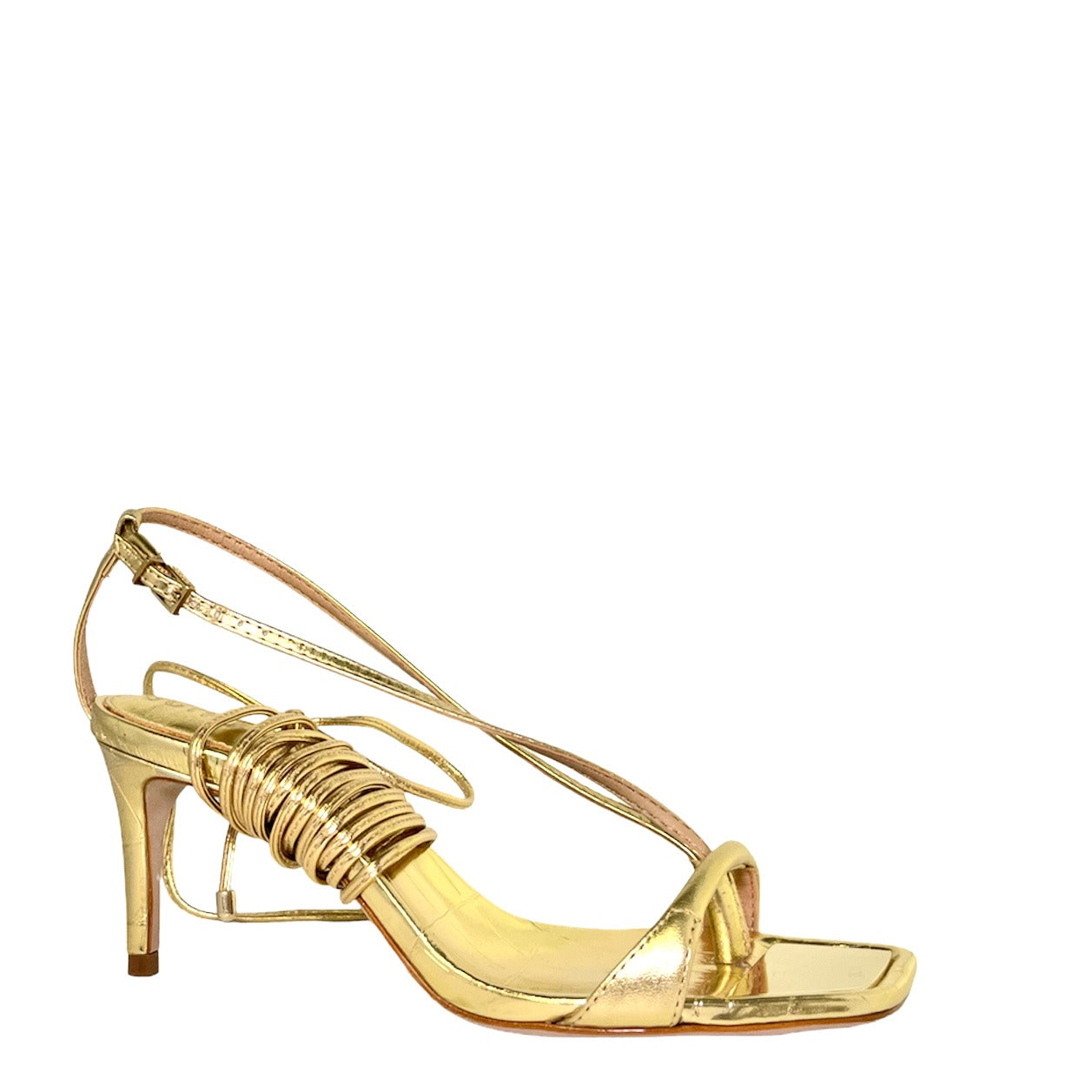 Gold thong sandal